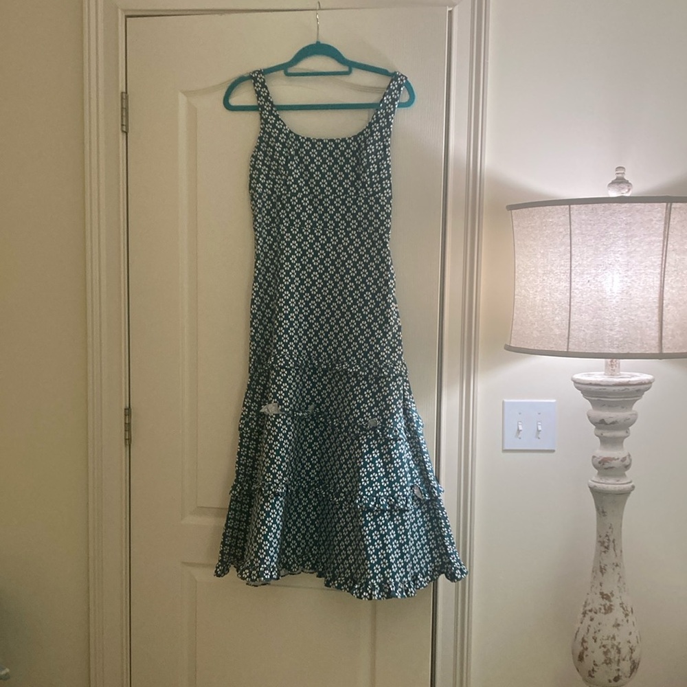 Ruffled maxi dress